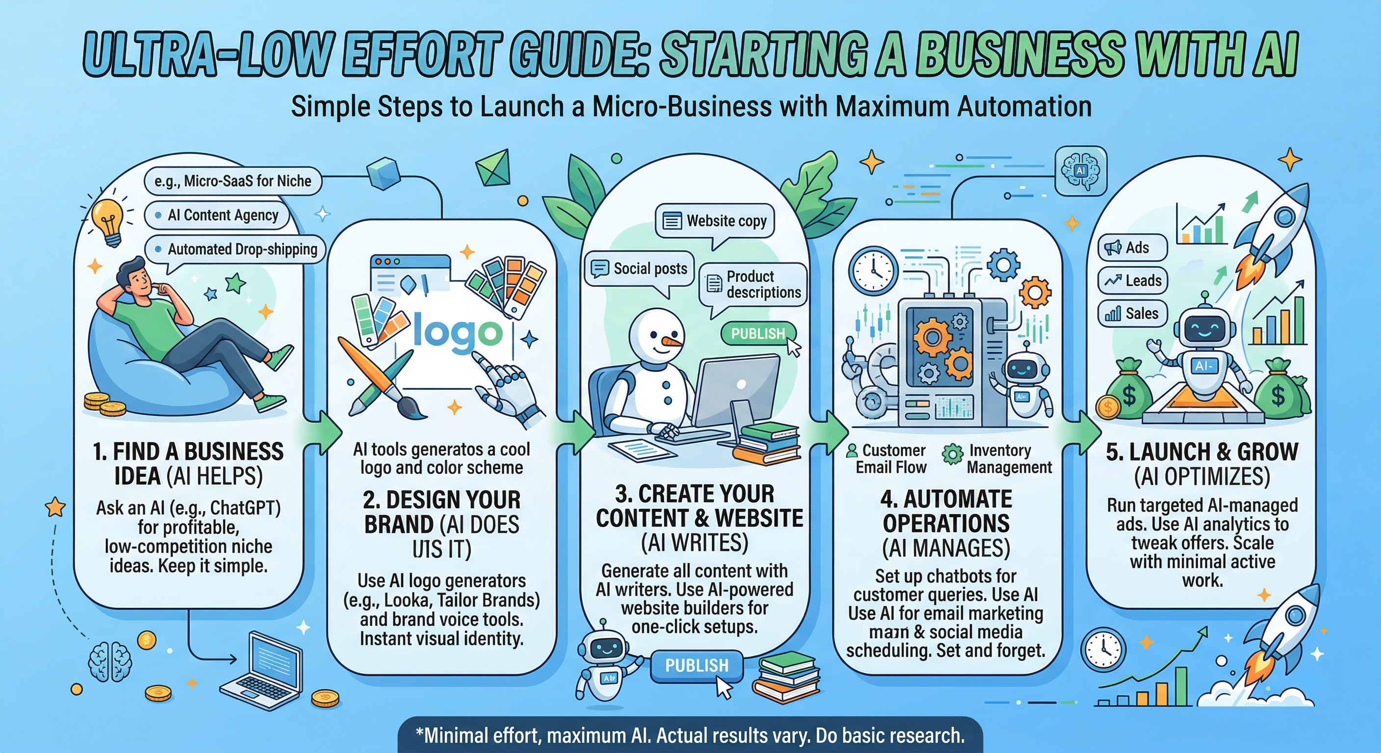 Infographic: Starting a business with AI