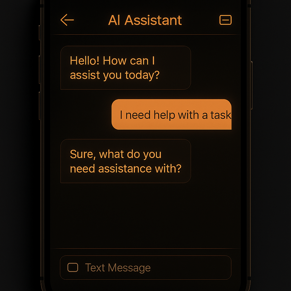 AI assistant operating over SMS text message